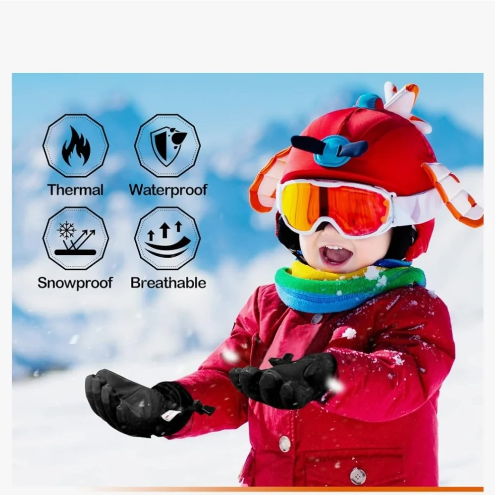 Waterproof gloves size small kids new with tags fits size 5-8 best